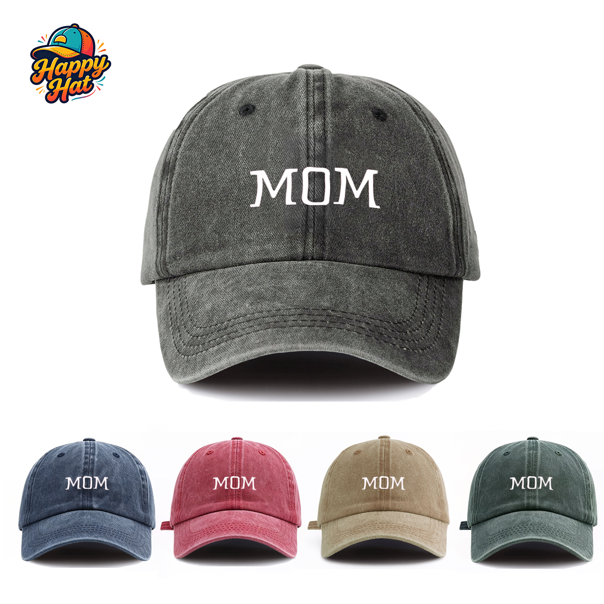 Outdoor Sportswear - MOM Printed Women's Casual Baseball Cap,