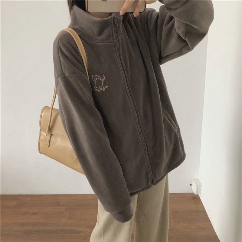Autumn Winter Fleece Zipper Sw - Outdoor Sport Jacket Women'S review and price