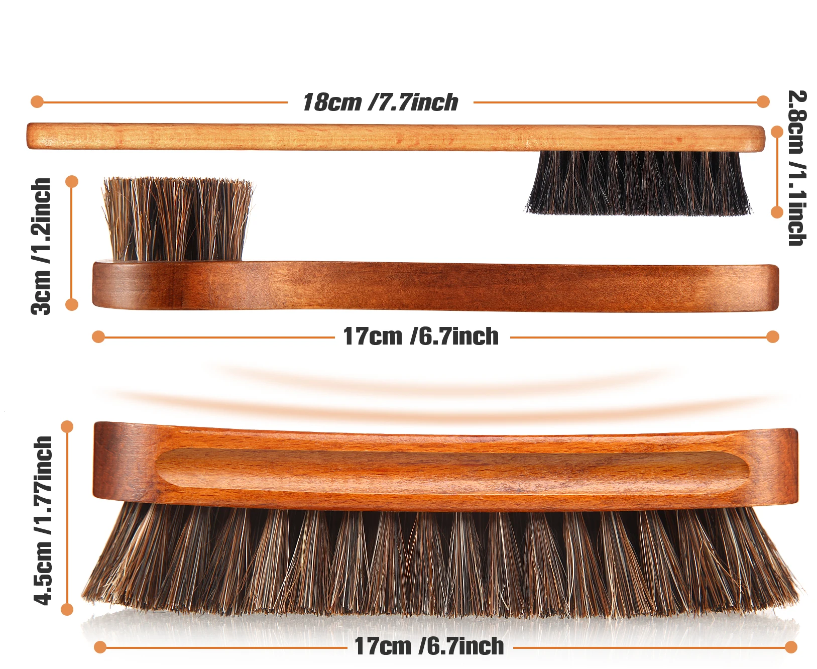 Horsehair Gloss Shoe Brush Kit - Brushing Boot Horse review and price