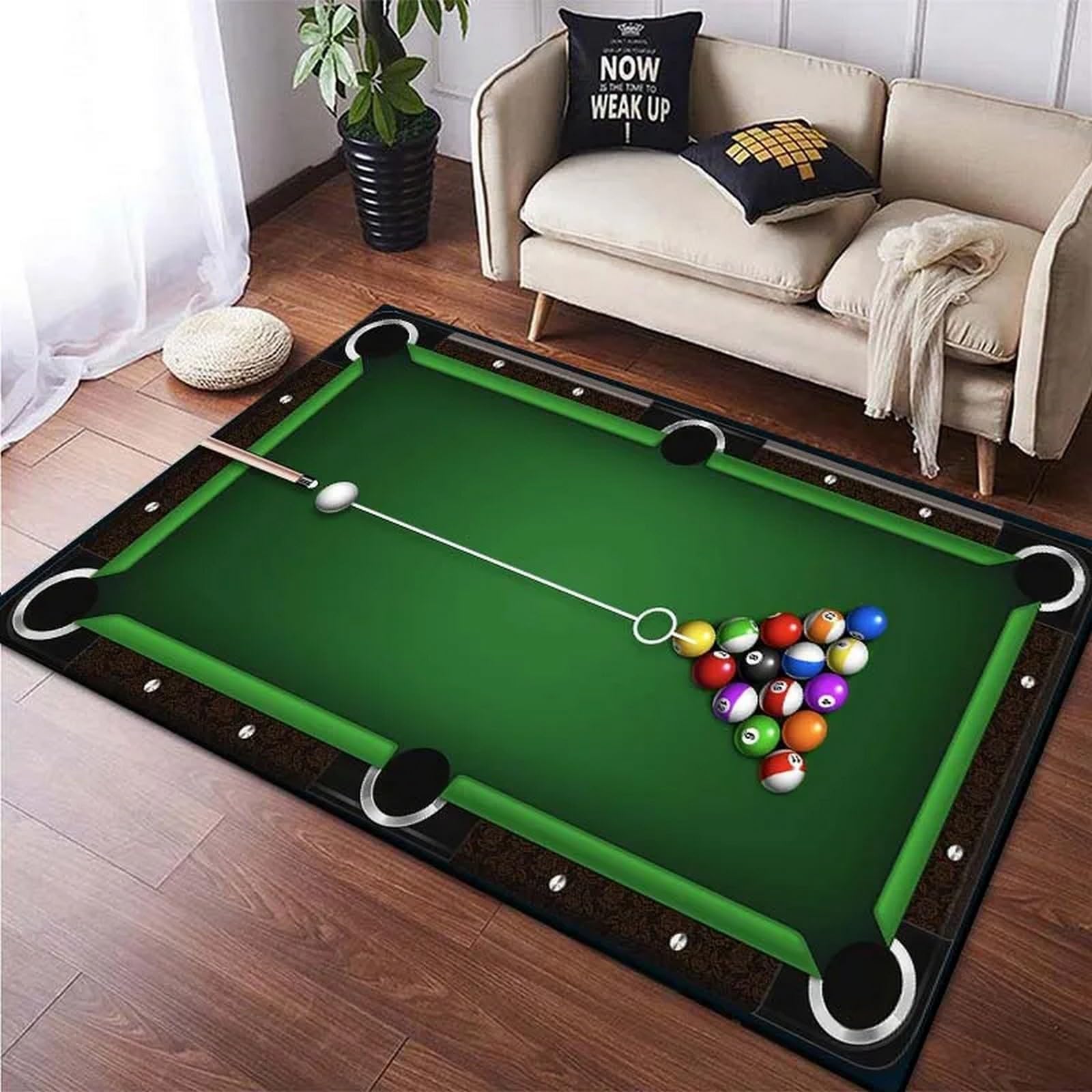 Billiards Area Rug, Ball Game  - Outdoor Sport Live review and price