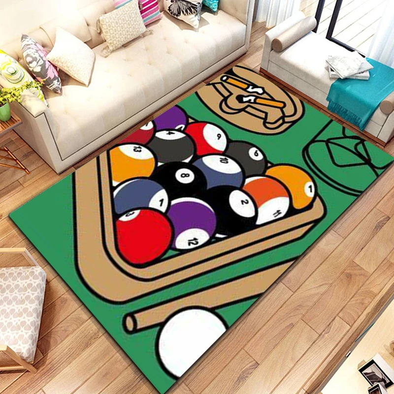 Billiards Area Rug, Ball Game  - Outdoor Sport Live review and price