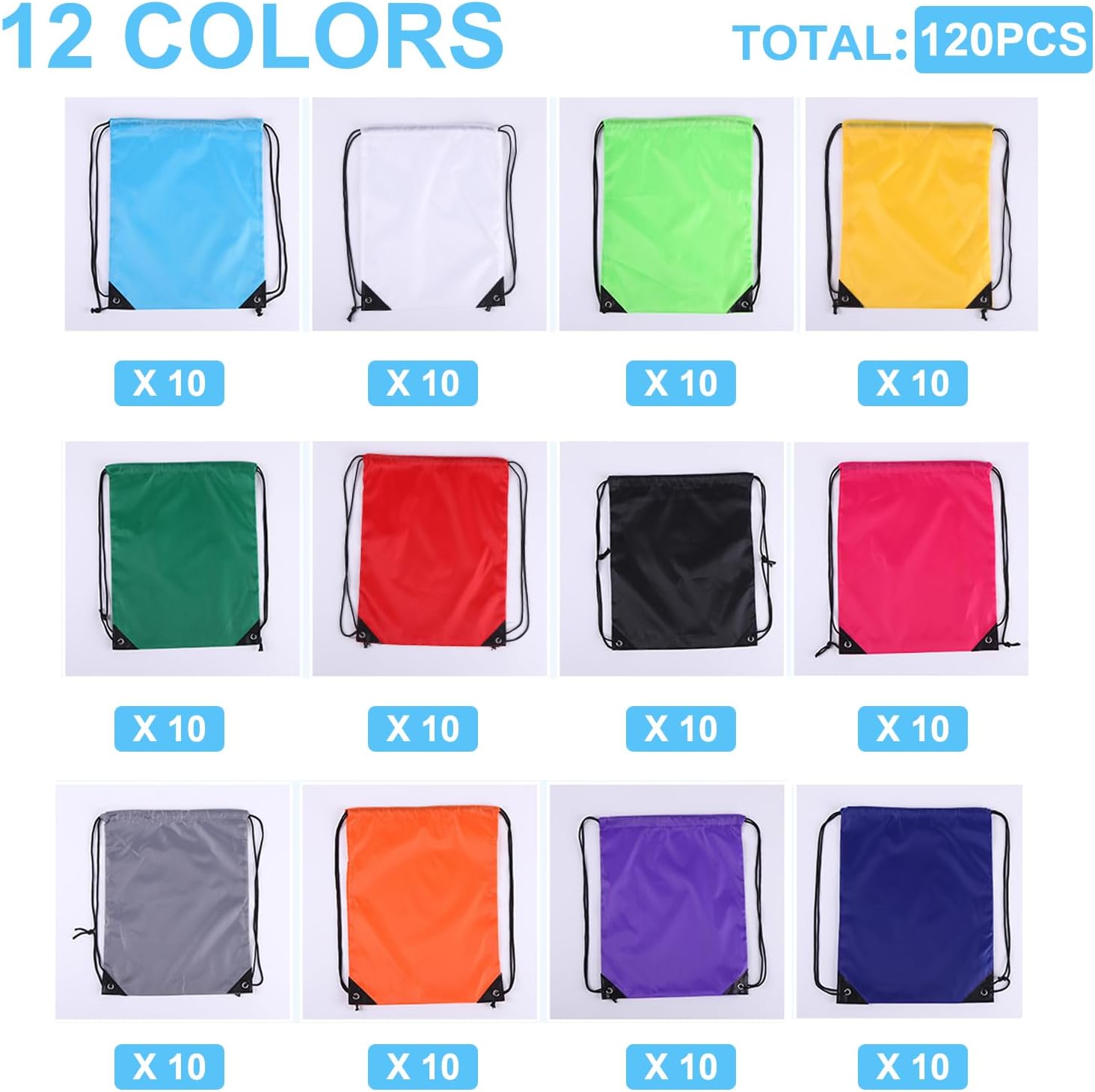 120PCS Drawstring Backpack Bul - Outdoor Sport Gym review and price