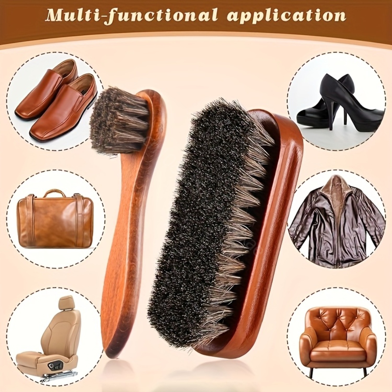 2pcs Horsehair Shine Shoes Bru - Brushing Boot Horse review and price