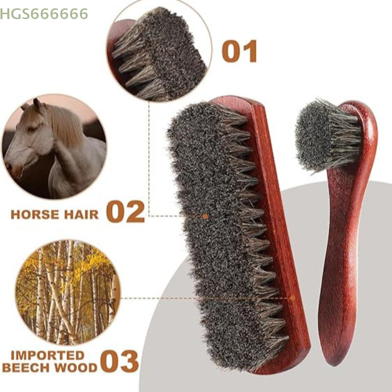 4Pcs Horse Hair Gloss Shoe Bru - Brushing Boot Horse review and price