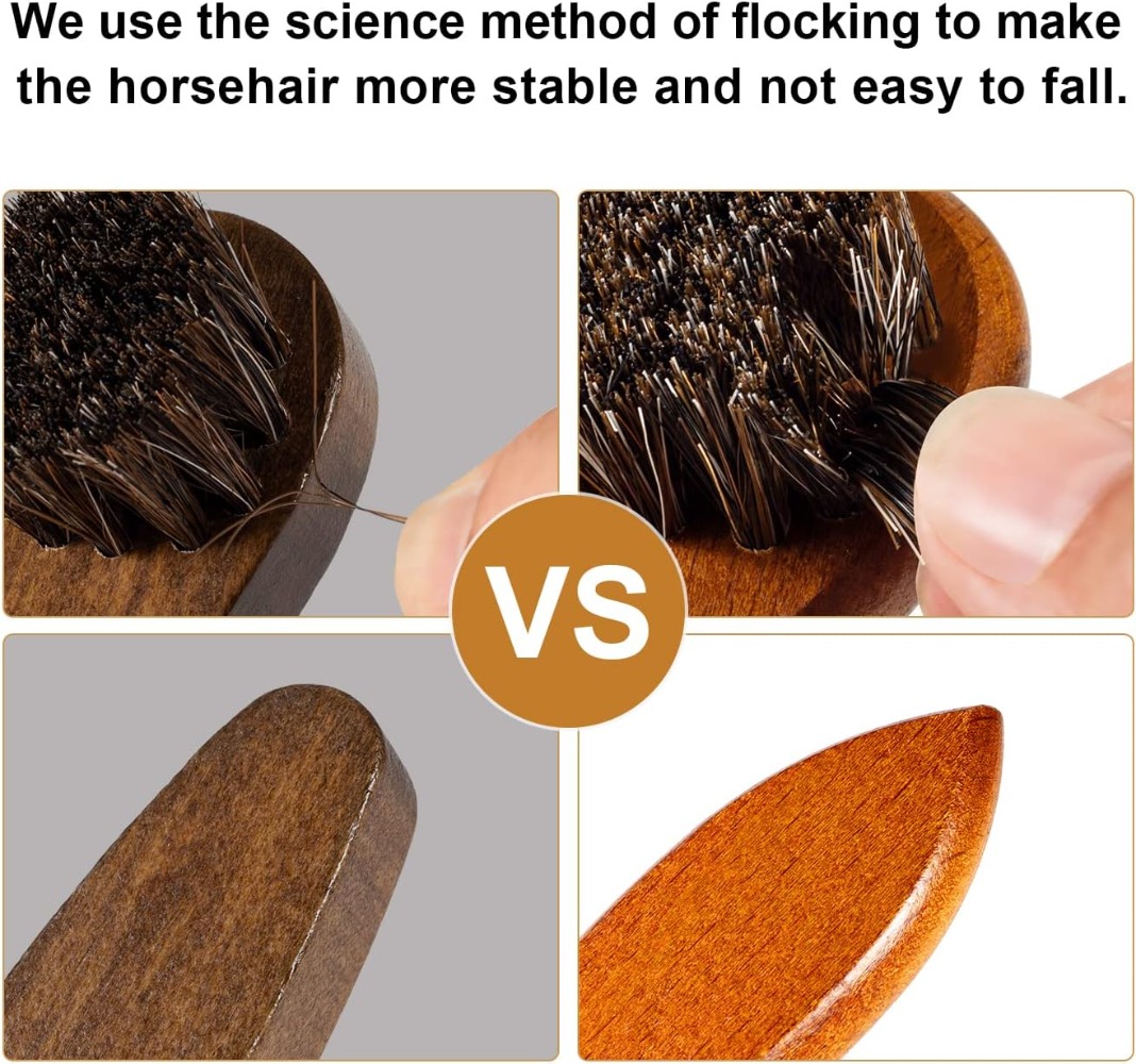 4-Piece Horse Hair Shoe Brush  - Brushing Boot Horse review and price