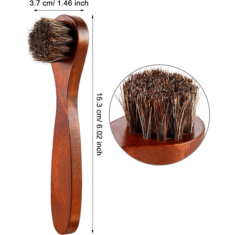 3Pieces Horsehair Shoes Polish - Brushing Boot Horse review and price