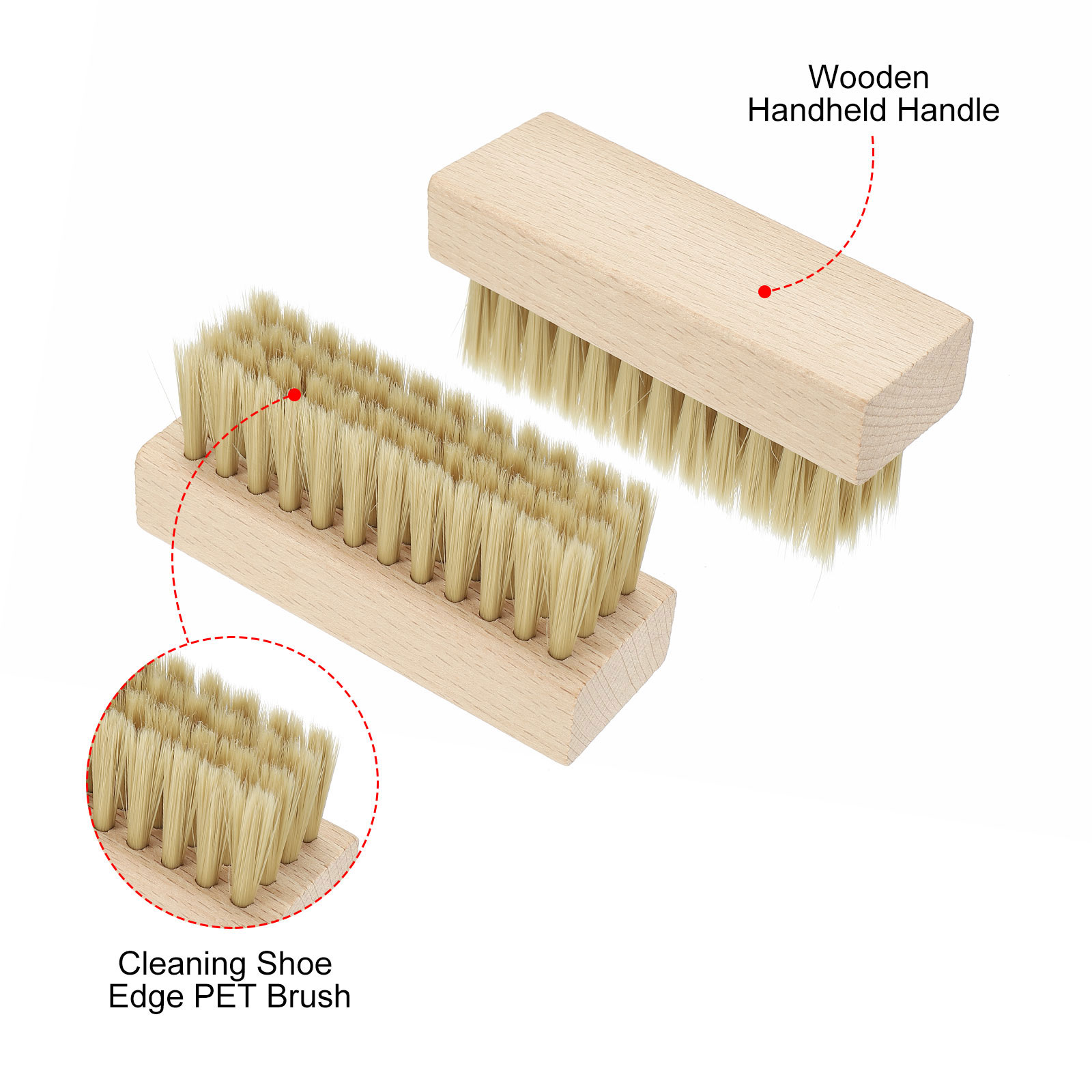 Shoe Cleaner Brush 3Pack Squar - Brushing Boot Horse review and price