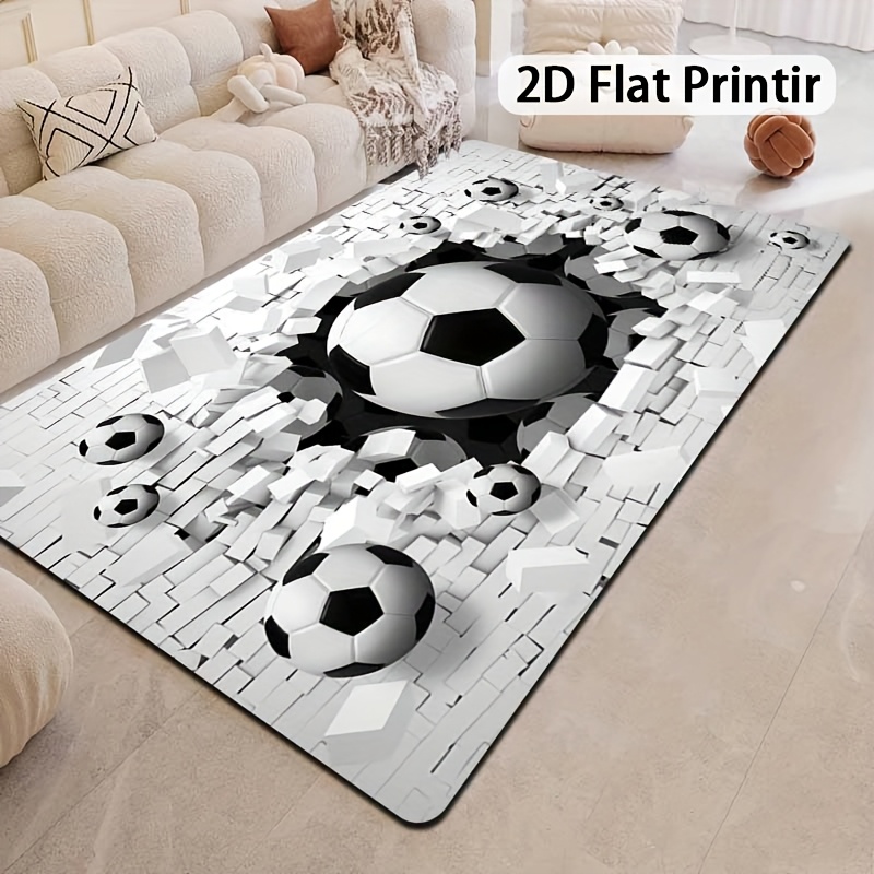 Soccer Ball 3D Effect Rug Flan - Outdoor Sport Live review and price