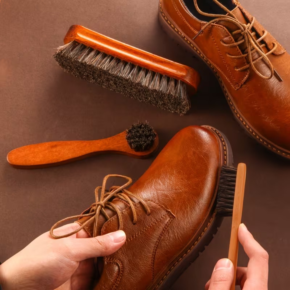 3PCS Horsehair Shoe Brush Set  - Brushing Boot Horse review and price