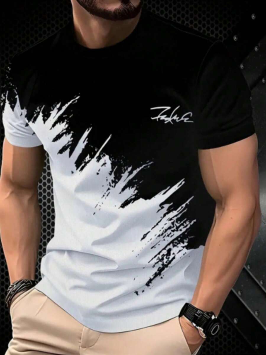 Men's 3D Print Black & White C - Outdoor Sportswear review and price