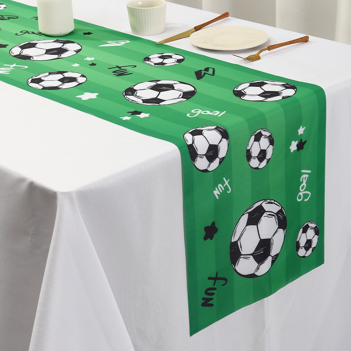 Soccer Table Runner Decors Pol - Outdoor Sport News review and price