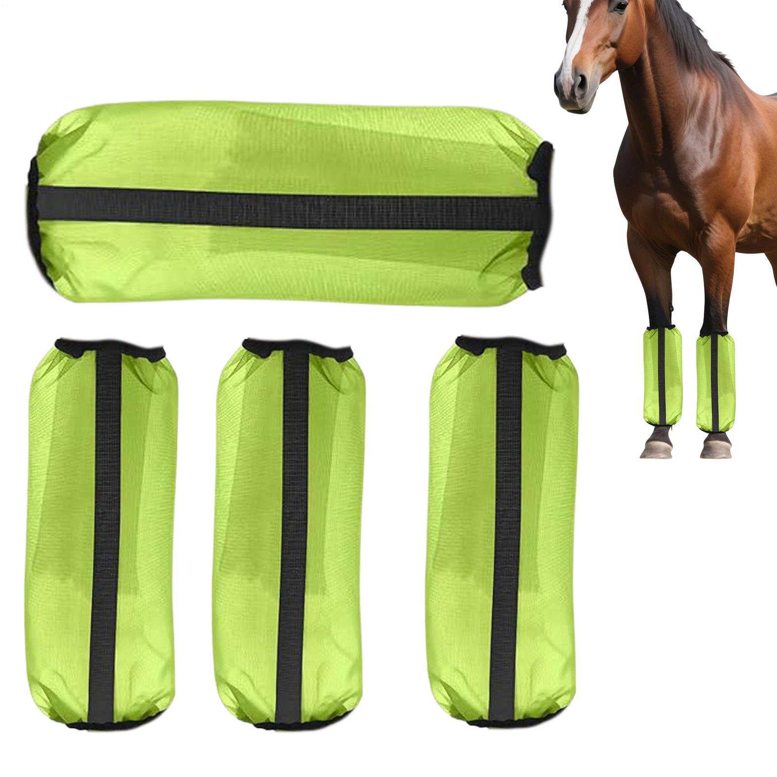 Horse Fly Boots 4 Pieces Mesh  - Brushing Boot Horse review and price