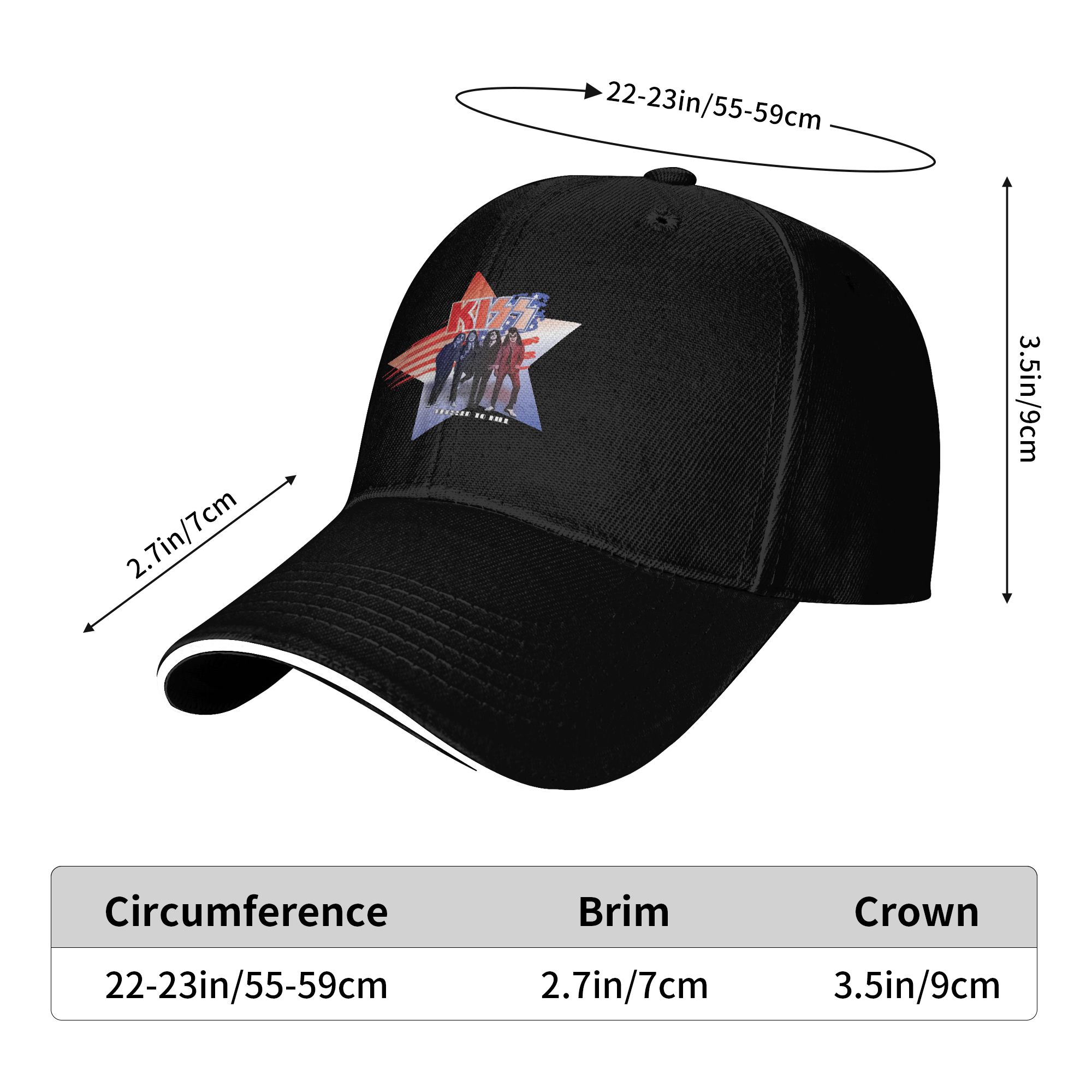 Kiss Band Baseball Cap Casual  - Outdoor Sport Dress review and price