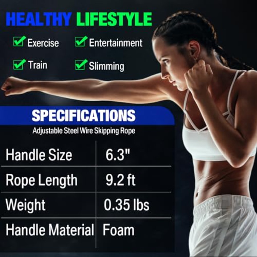24 Pieces Jump Ropes for Fitne - Speed Skipping Rope review and price